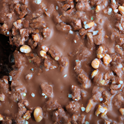 Dutch oven chocolate with a generous sprinkle of chopped nuts